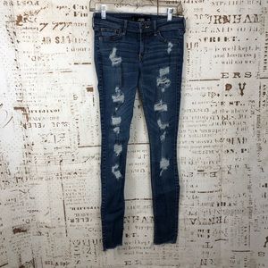 Hollister Super Skinny Distressed Jeans
